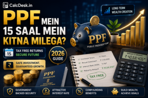 PPF Mein 15 Saal Mein Kitna Milega? 2026 | CalcDesk