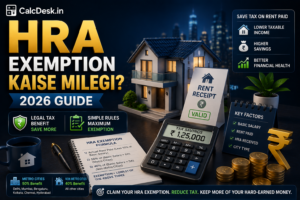 HRA Exemption Kaise Milegi? 2026 Guide | CalcDesk