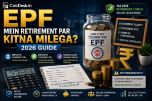 EPF Mein Retirement Par Kitna Milega? 2026 | CalcDesk