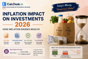 Inflation Impact on Investments 2026 — How Inflation Erodes Wealth | CalcDesk.in