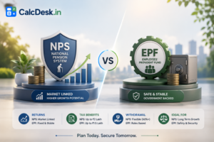 NPS vs EPF 2026 — Returns, Tax, Withdrawal Rules Compared | CalcDesk.in