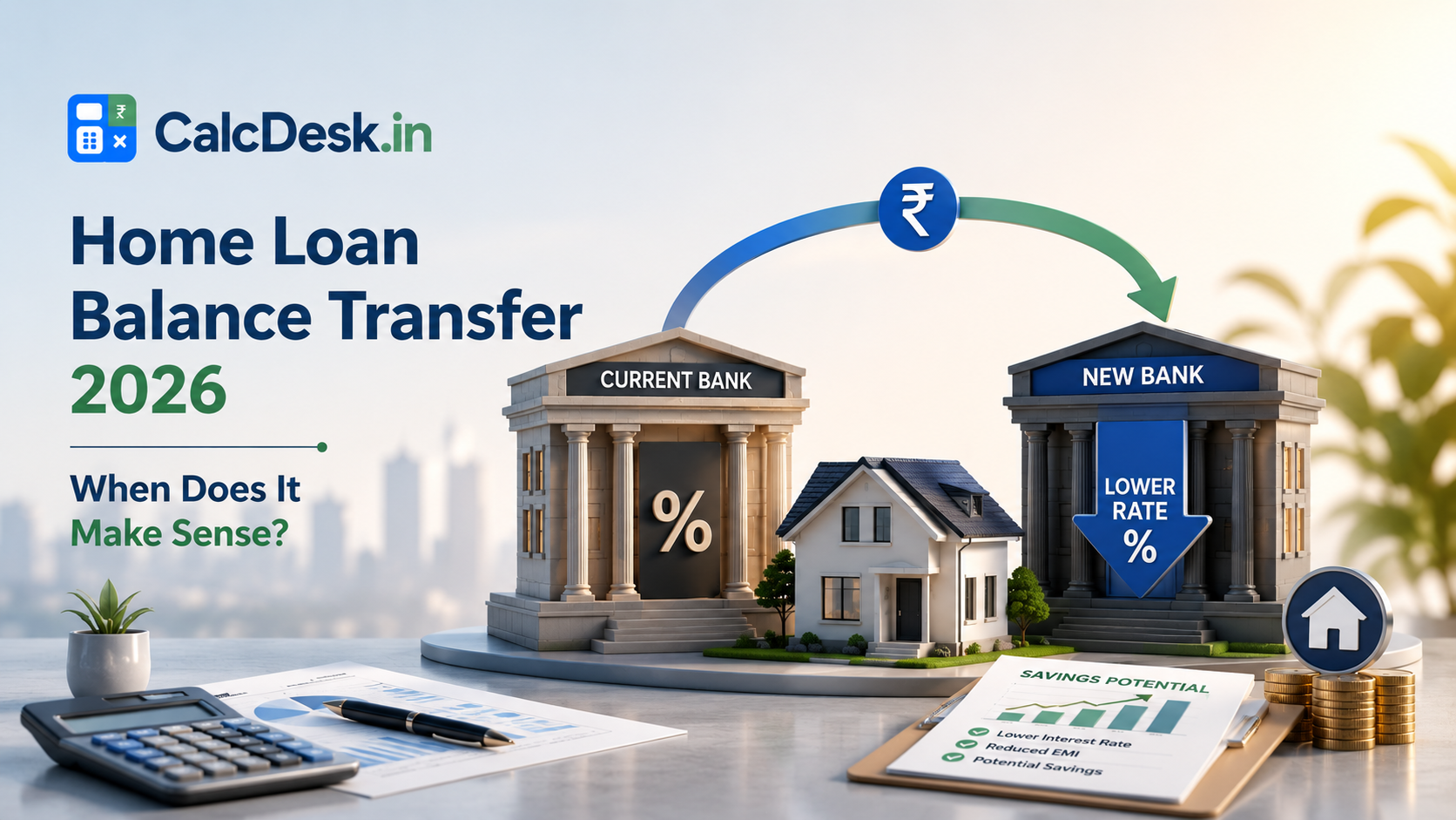 Home Loan Balance Transfer 2026 — When Does It Make Sense? | CalcDesk.in