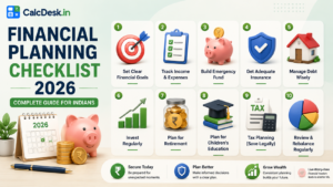 Financial Planning Checklist 2026 — Complete Guide for Indians | CalcDesk.in