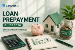 Loan Prepayment Guide 2026 — Save Lakhs in Interest | CalcDesk.in