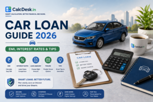 Car Loan Guide 2026 — EMI, Interest Rates & Tips | CalcDesk.in