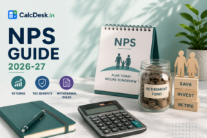 NPS Guide 2026-27 — Returns, Tax Benefits & Withdrawal Rules | CalcDesk.in