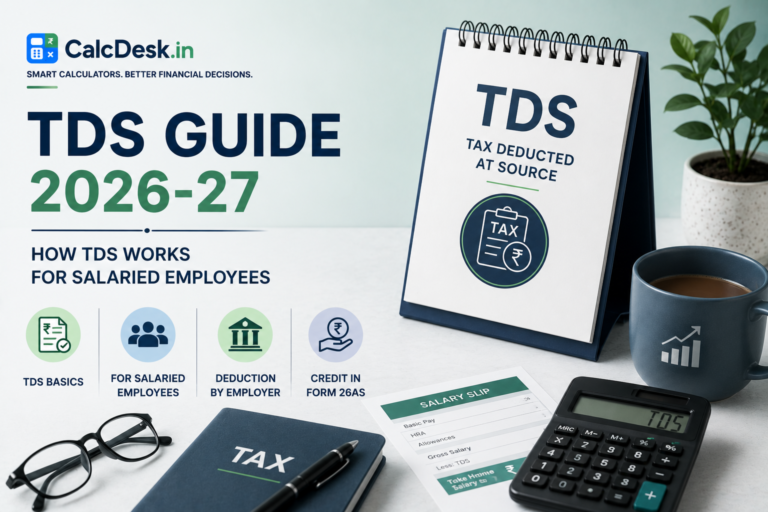 TDS Guide 2026-27 — How TDS Works for Salaried Employees | CalcDesk.in
